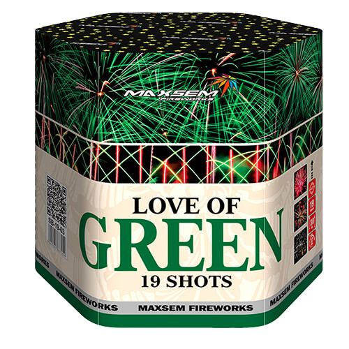 Салют SB-19-03 Love of Green 19 залпов, 30 мм