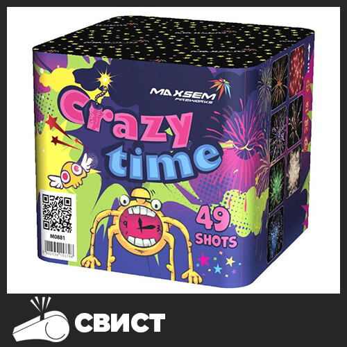 Салют M0881 Crazy time 49 залпов, 20 мм