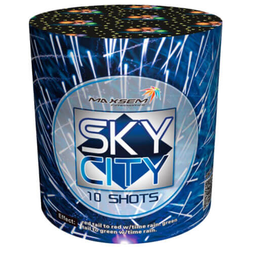Салют GW218-95 Sky City 10 залпов, 20 мм