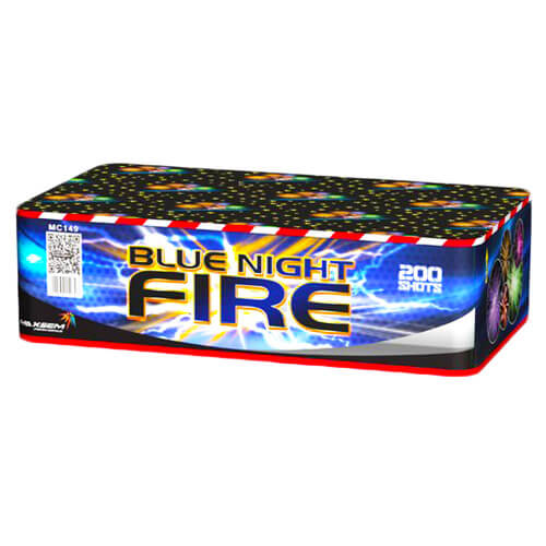 Салют MC149 Blue Night Fire 200 залпов, 20 мм
