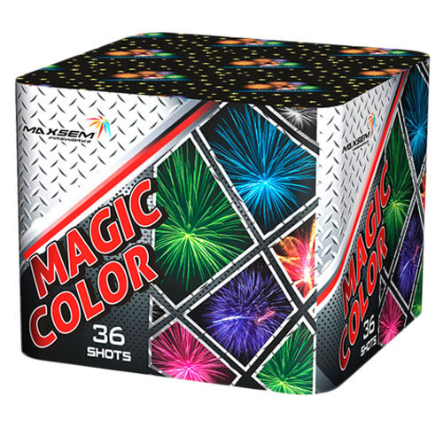 Салют MC175-36 Magic Color, 36 залпов, 44 мм